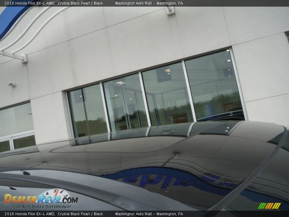 2016 Honda Pilot EX-L AWD Crystal Black Pearl / Black Photo #3