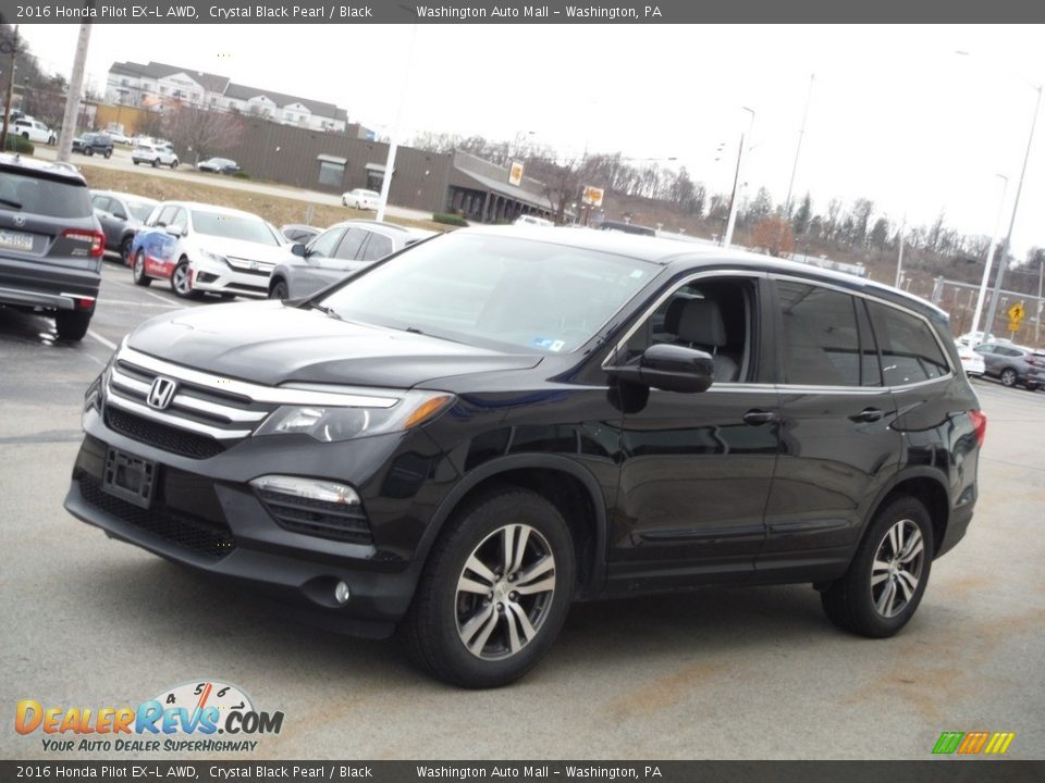 2016 Honda Pilot EX-L AWD Crystal Black Pearl / Black Photo #5