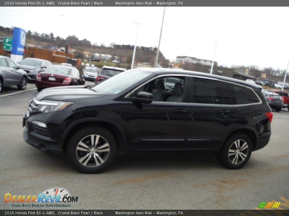 2016 Honda Pilot EX-L AWD Crystal Black Pearl / Black Photo #6