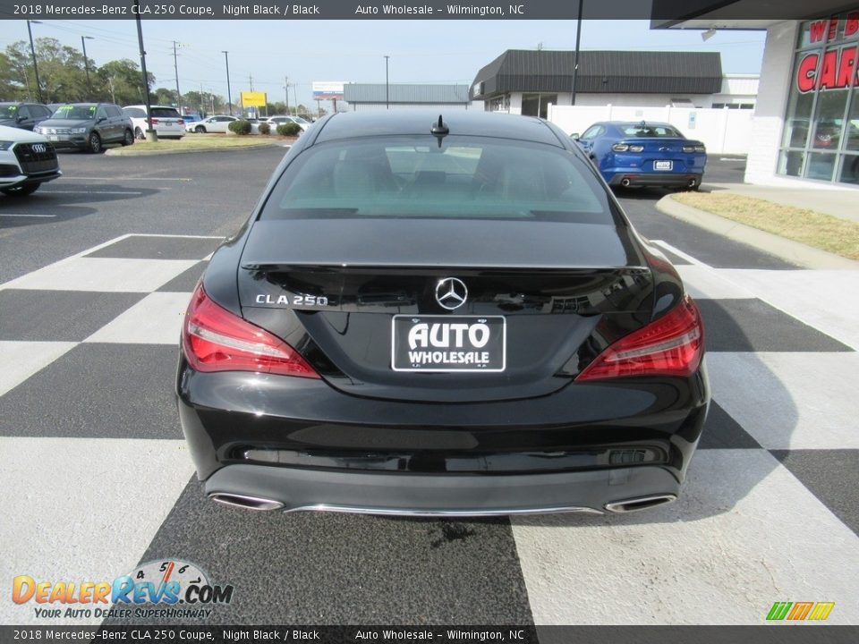 2018 Mercedes-Benz CLA 250 Coupe Night Black / Black Photo #4