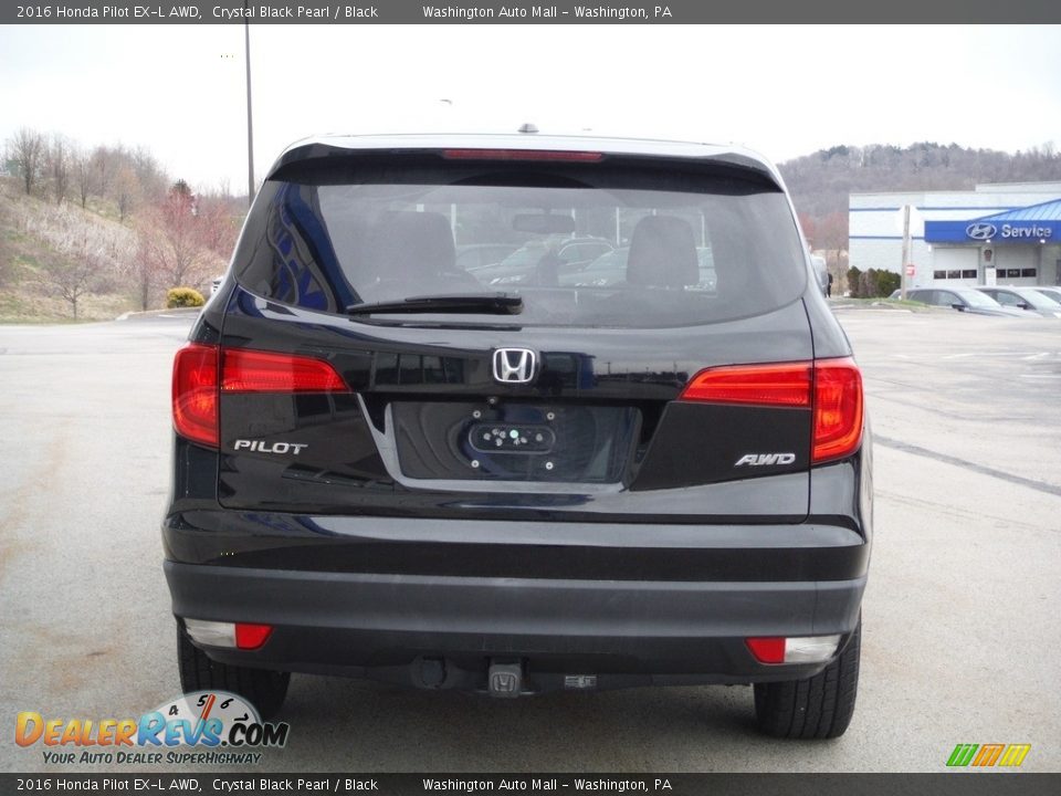 2016 Honda Pilot EX-L AWD Crystal Black Pearl / Black Photo #8