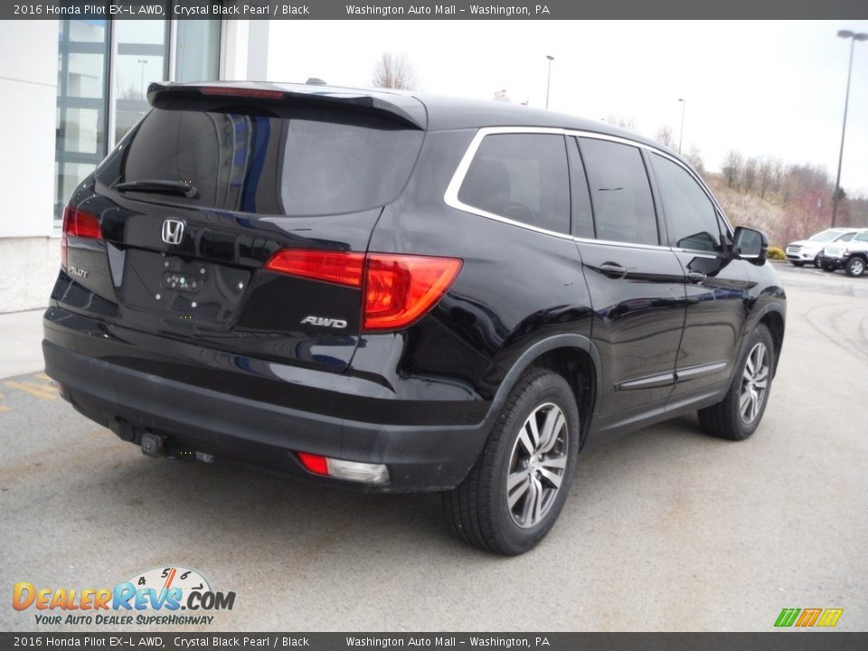 2016 Honda Pilot EX-L AWD Crystal Black Pearl / Black Photo #9