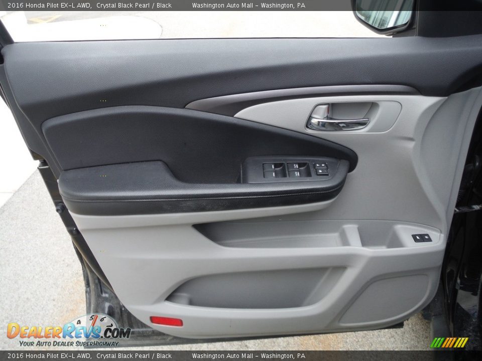 2016 Honda Pilot EX-L AWD Crystal Black Pearl / Black Photo #12