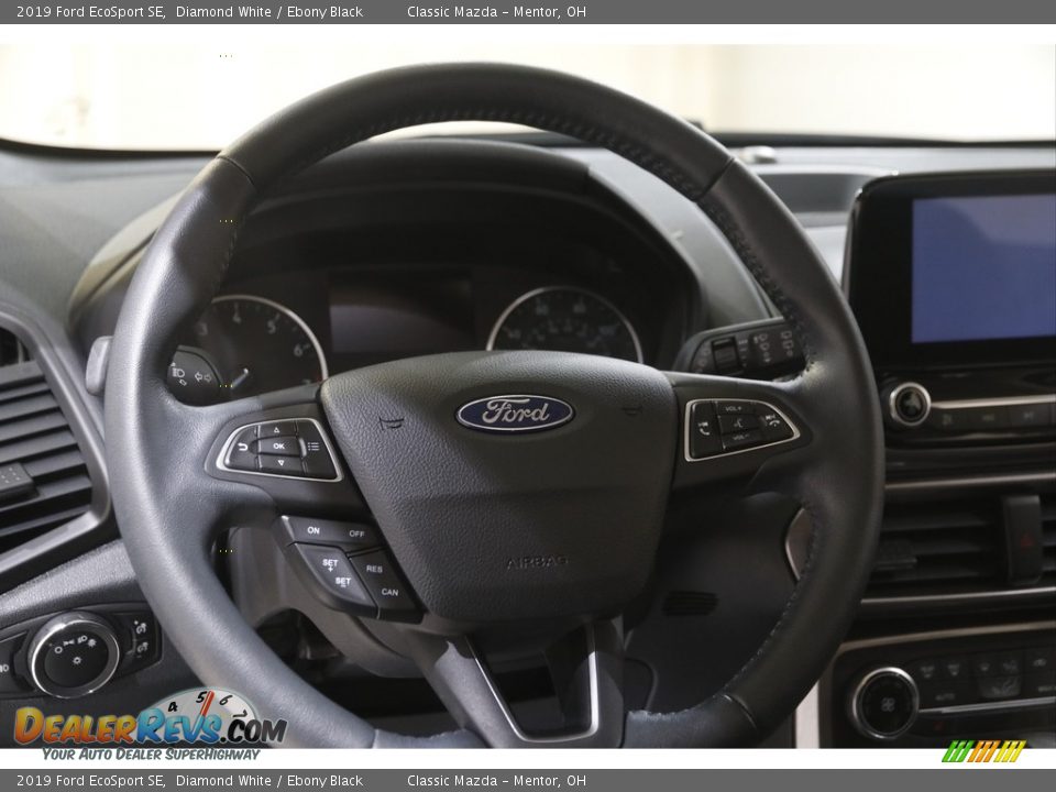 2019 Ford EcoSport SE Diamond White / Ebony Black Photo #7