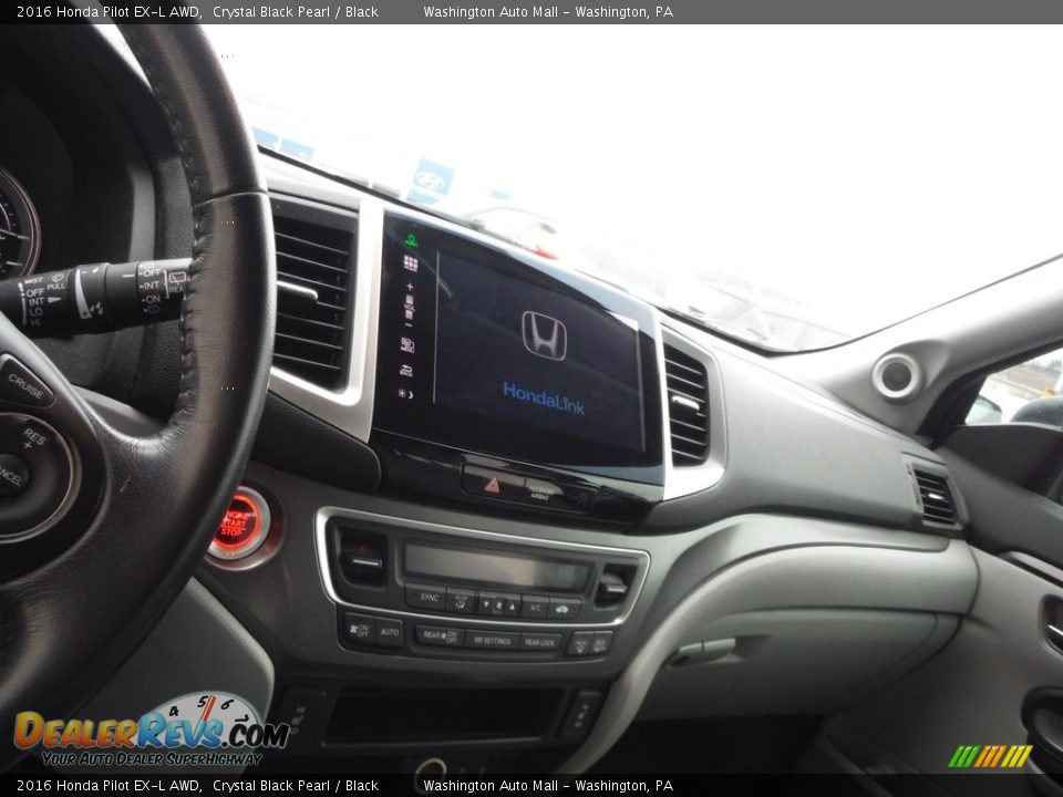 2016 Honda Pilot EX-L AWD Crystal Black Pearl / Black Photo #18