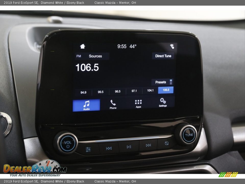 2019 Ford EcoSport SE Diamond White / Ebony Black Photo #10