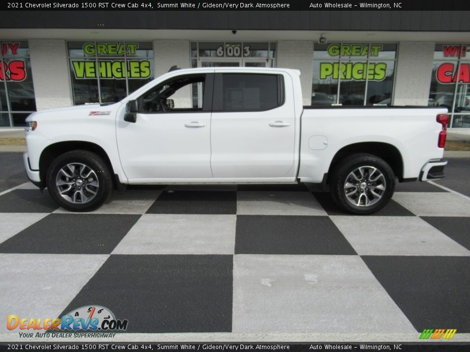 2021 Chevrolet Silverado 1500 RST Crew Cab 4x4 Summit White / Gideon/Very Dark Atmosphere Photo #1