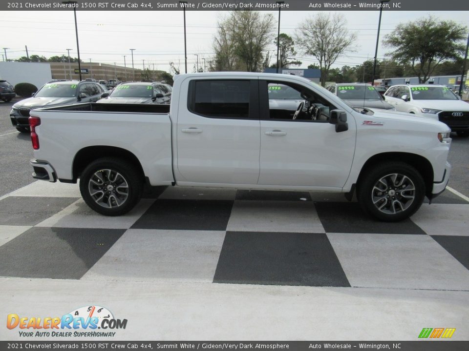 2021 Chevrolet Silverado 1500 RST Crew Cab 4x4 Summit White / Gideon/Very Dark Atmosphere Photo #3