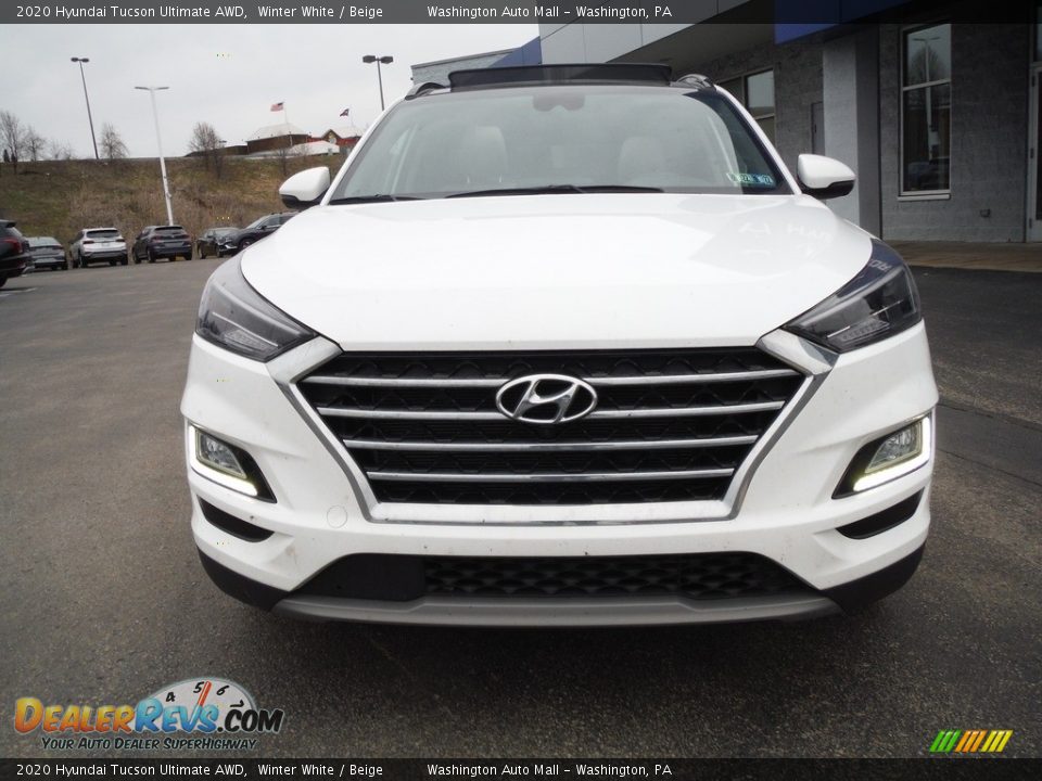 2020 Hyundai Tucson Ultimate AWD Winter White / Beige Photo #5