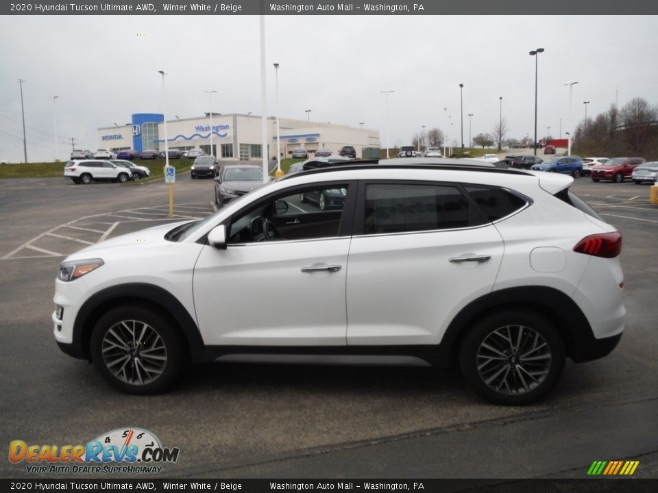 2020 Hyundai Tucson Ultimate AWD Winter White / Beige Photo #8