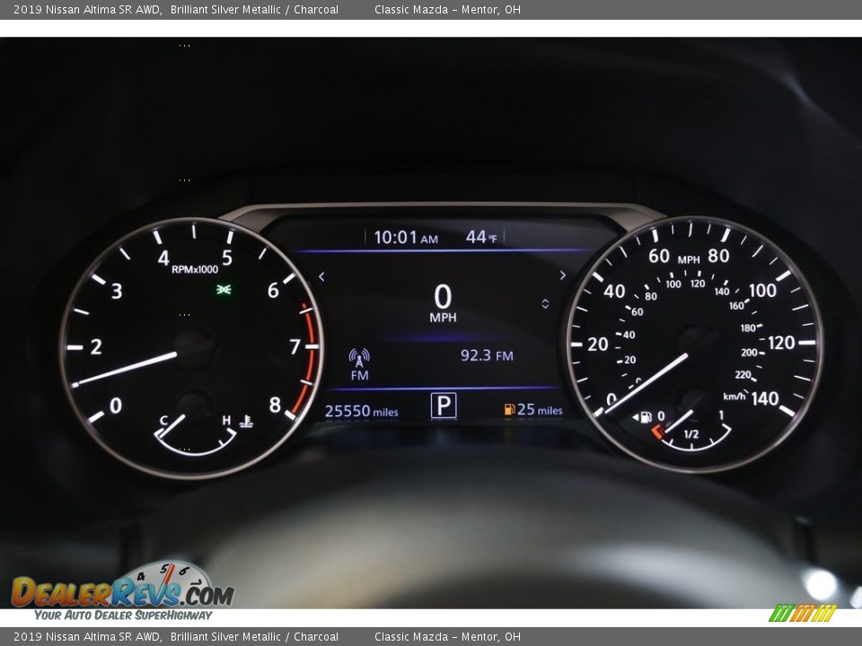 2019 Nissan Altima SR AWD Brilliant Silver Metallic / Charcoal Photo #8