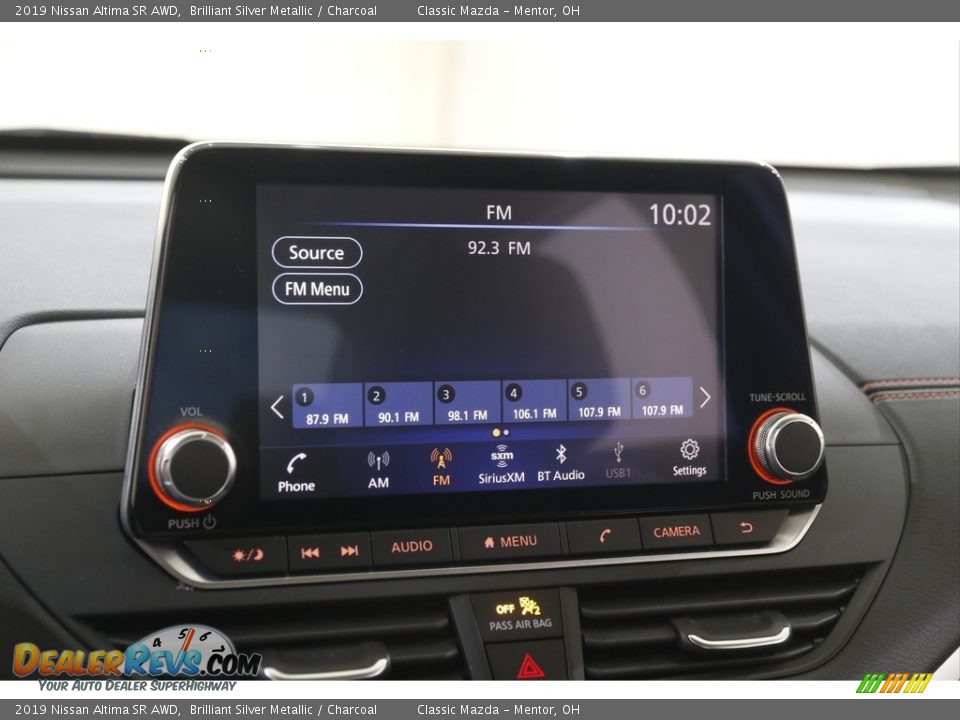 2019 Nissan Altima SR AWD Brilliant Silver Metallic / Charcoal Photo #10
