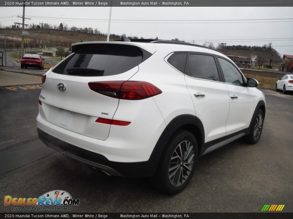 2020 Hyundai Tucson Ultimate AWD Winter White / Beige Photo #11