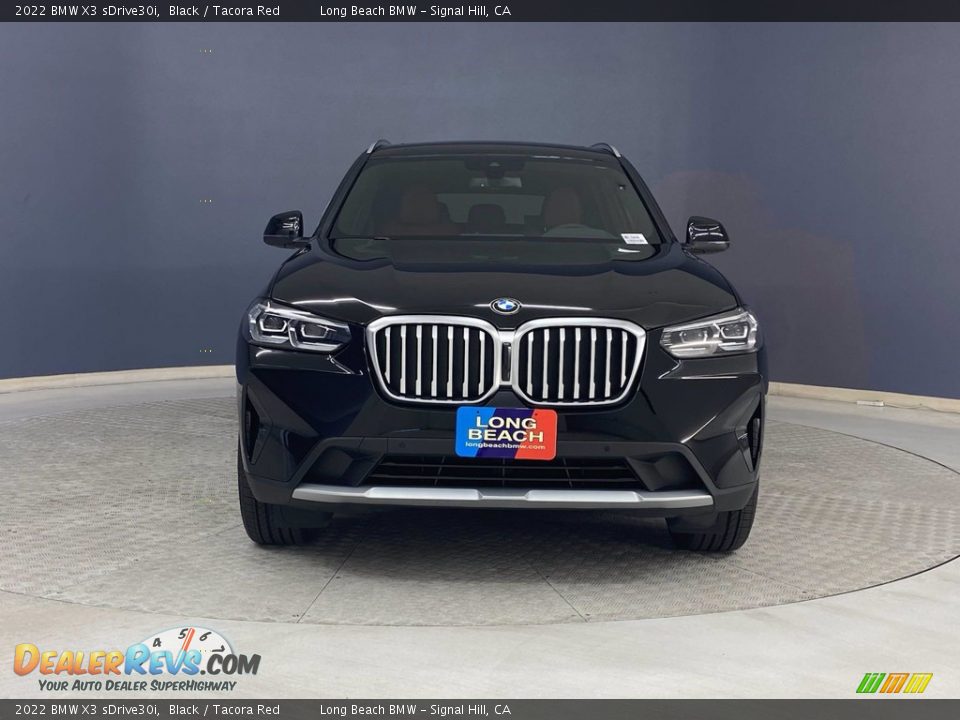 2022 BMW X3 sDrive30i Black / Tacora Red Photo #2