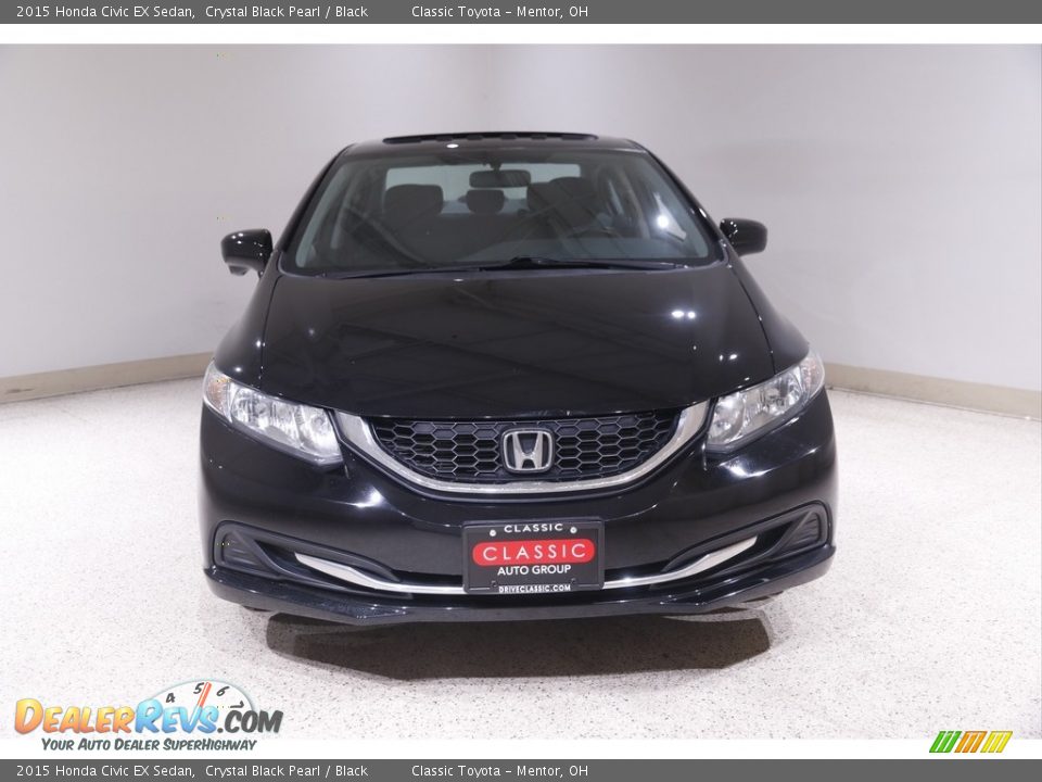 2015 Honda Civic EX Sedan Crystal Black Pearl / Black Photo #2