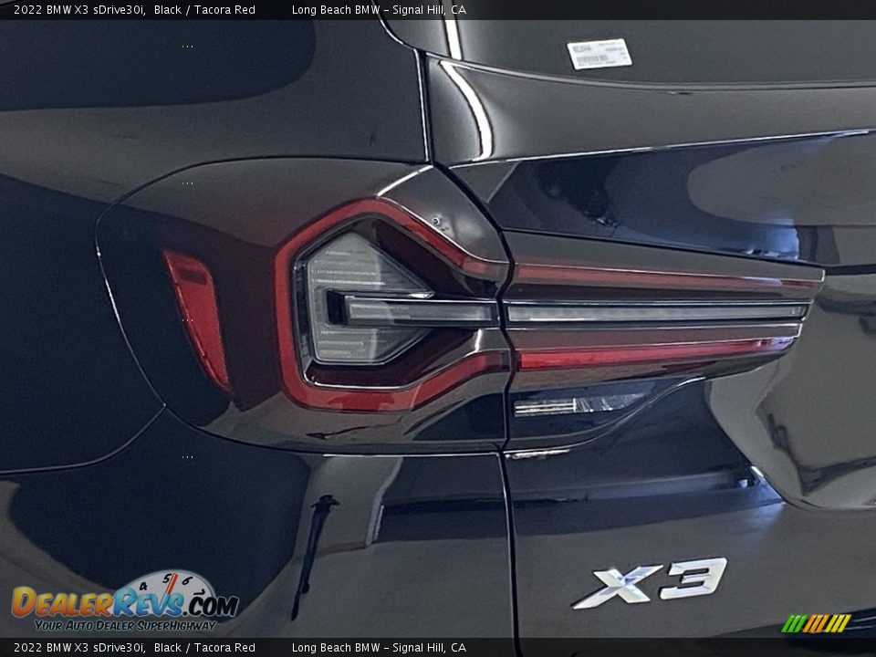 2022 BMW X3 sDrive30i Black / Tacora Red Photo #6