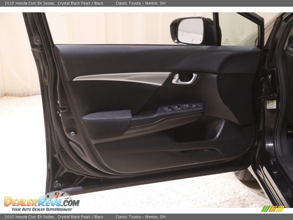 2015 Honda Civic EX Sedan Crystal Black Pearl / Black Photo #4