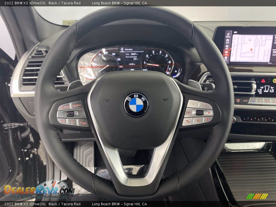 2022 BMW X3 sDrive30i Black / Tacora Red Photo #14