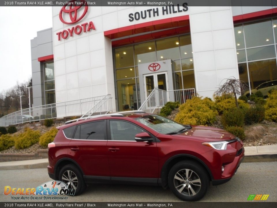 2018 Toyota RAV4 XLE AWD Ruby Flare Pearl / Black Photo #2