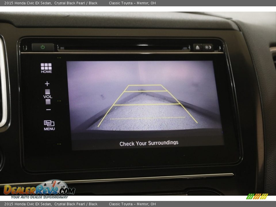 2015 Honda Civic EX Sedan Crystal Black Pearl / Black Photo #15