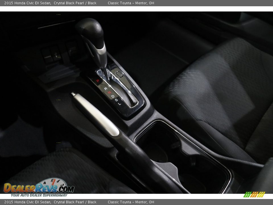 2015 Honda Civic EX Sedan Crystal Black Pearl / Black Photo #17