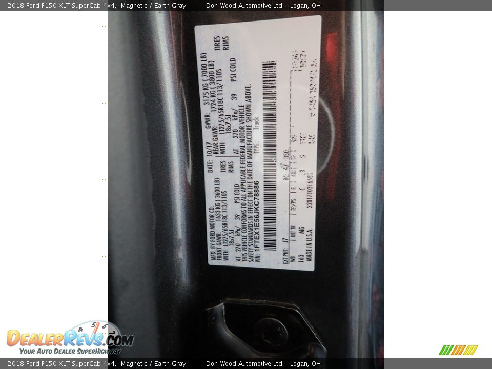 2018 Ford F150 XLT SuperCab 4x4 Magnetic / Earth Gray Photo #35