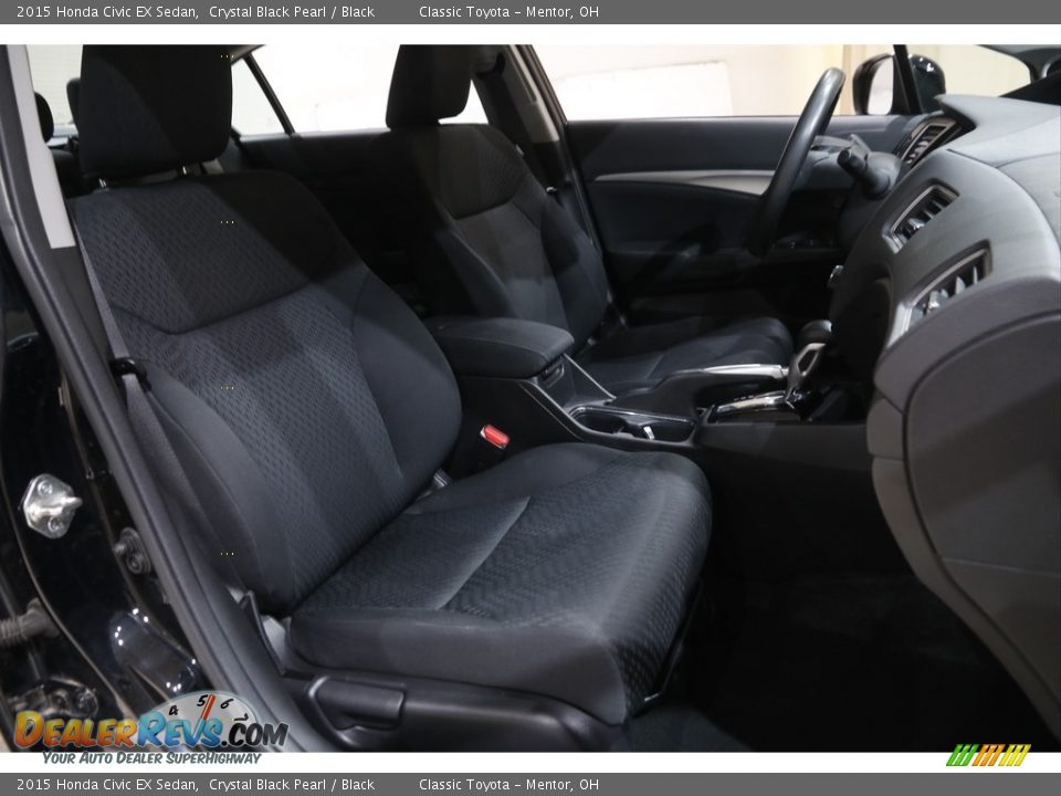 2015 Honda Civic EX Sedan Crystal Black Pearl / Black Photo #18