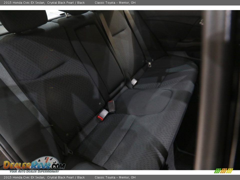 2015 Honda Civic EX Sedan Crystal Black Pearl / Black Photo #19