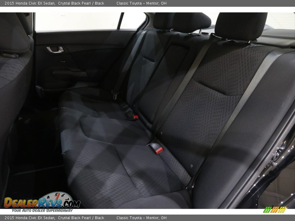 2015 Honda Civic EX Sedan Crystal Black Pearl / Black Photo #20