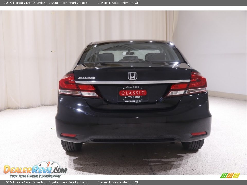 2015 Honda Civic EX Sedan Crystal Black Pearl / Black Photo #21