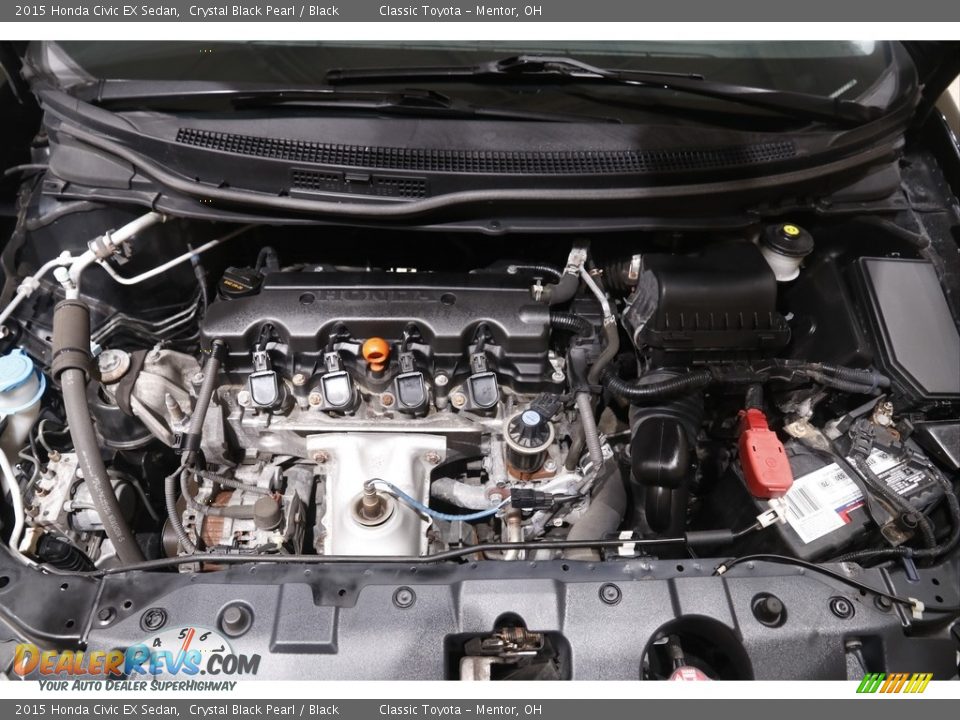 2015 Honda Civic EX Sedan Crystal Black Pearl / Black Photo #22
