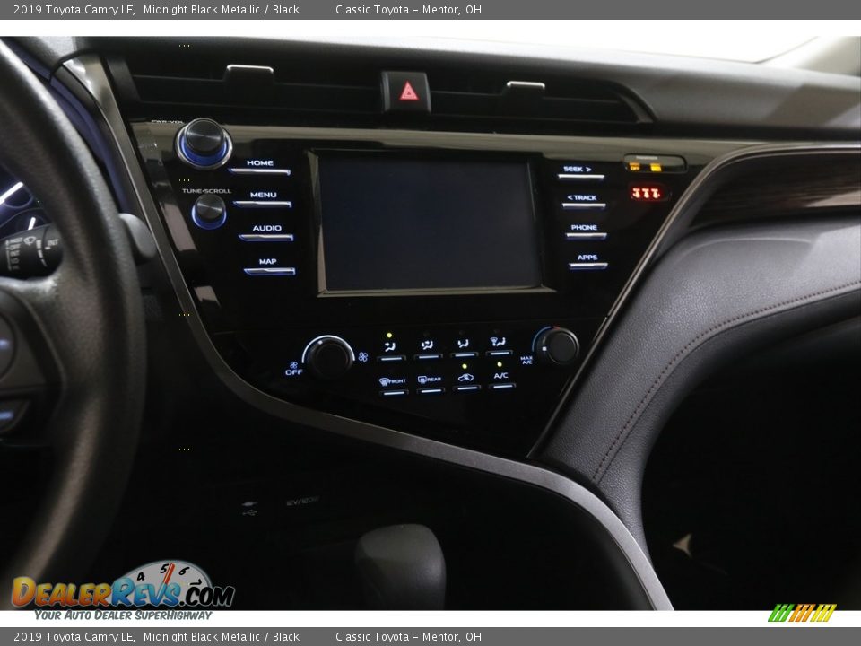 2019 Toyota Camry LE Midnight Black Metallic / Black Photo #9