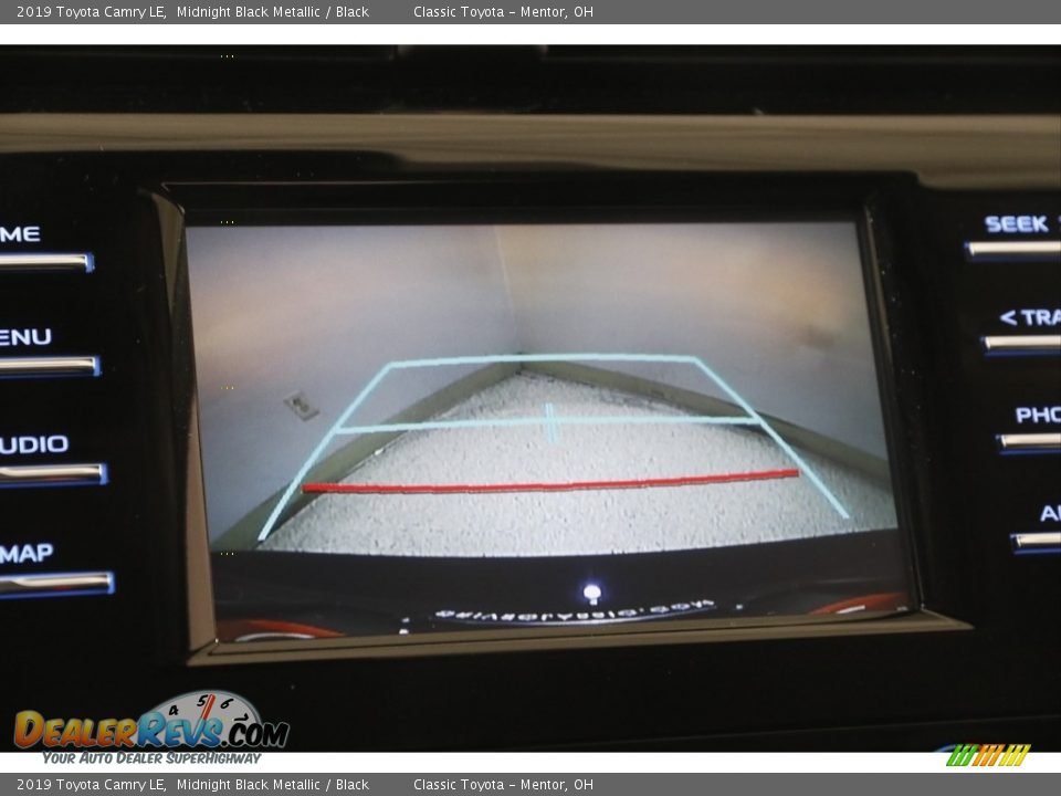 2019 Toyota Camry LE Midnight Black Metallic / Black Photo #12