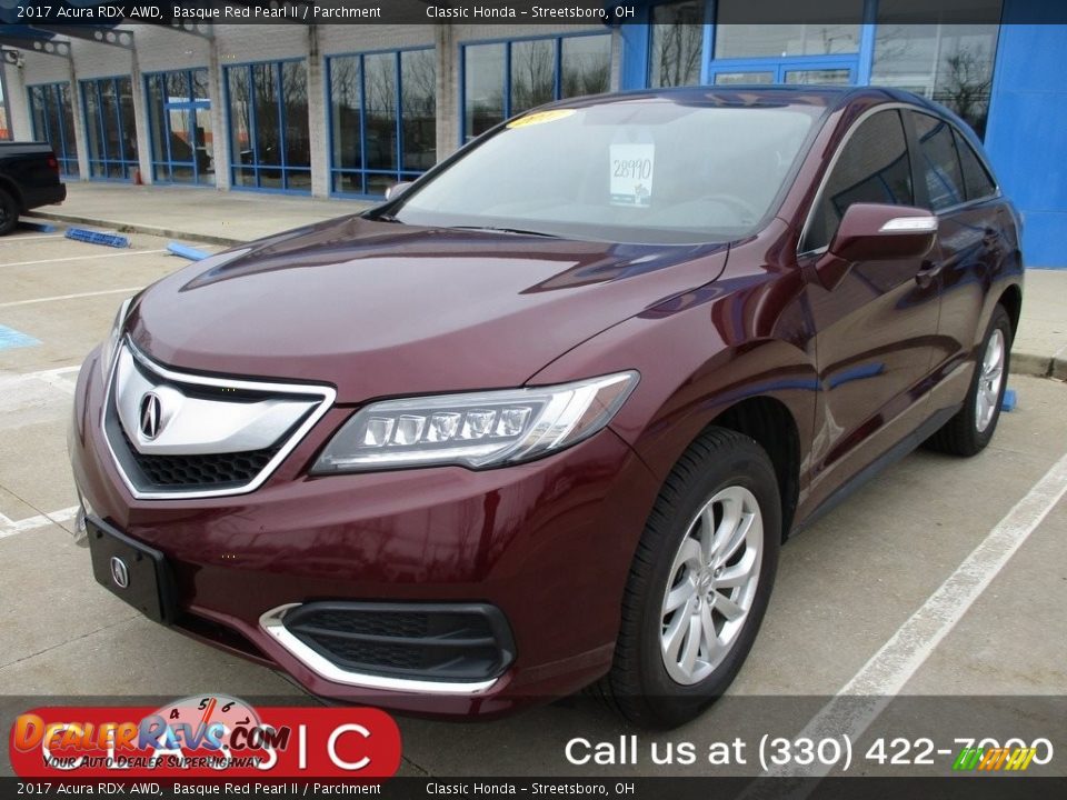 2017 Acura RDX AWD Basque Red Pearl II / Parchment Photo #1