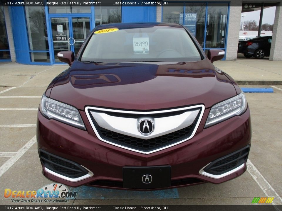 2017 Acura RDX AWD Basque Red Pearl II / Parchment Photo #2