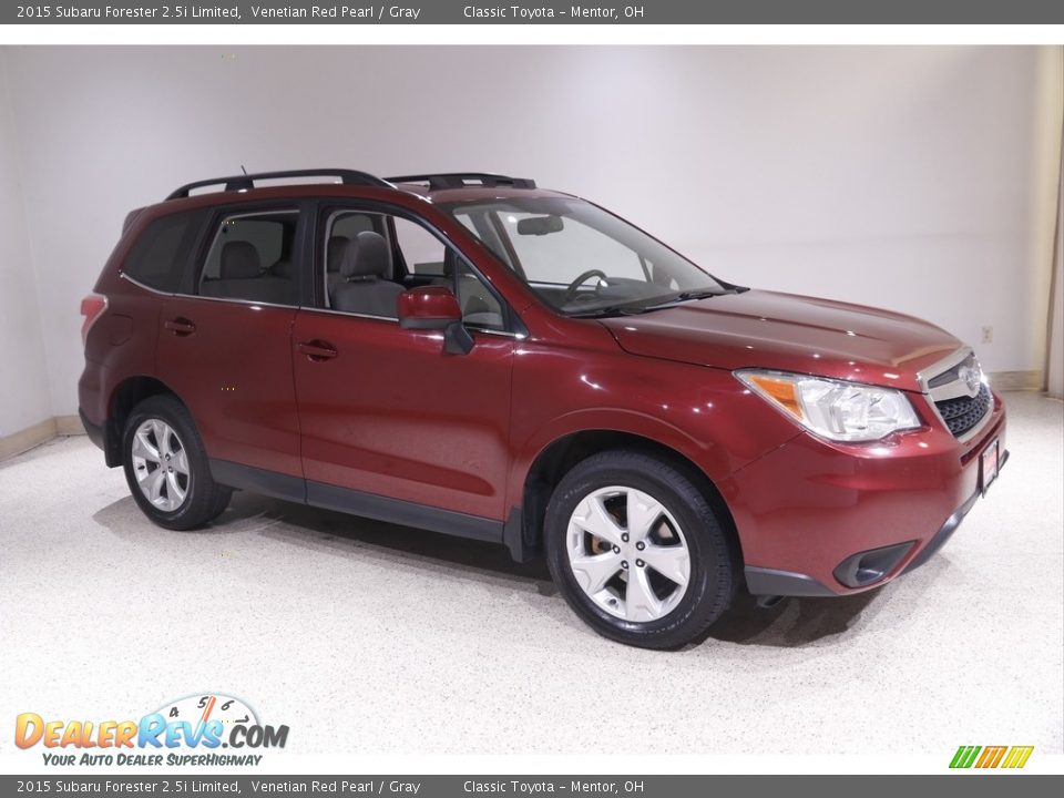 2015 Subaru Forester 2.5i Limited Venetian Red Pearl / Gray Photo #1
