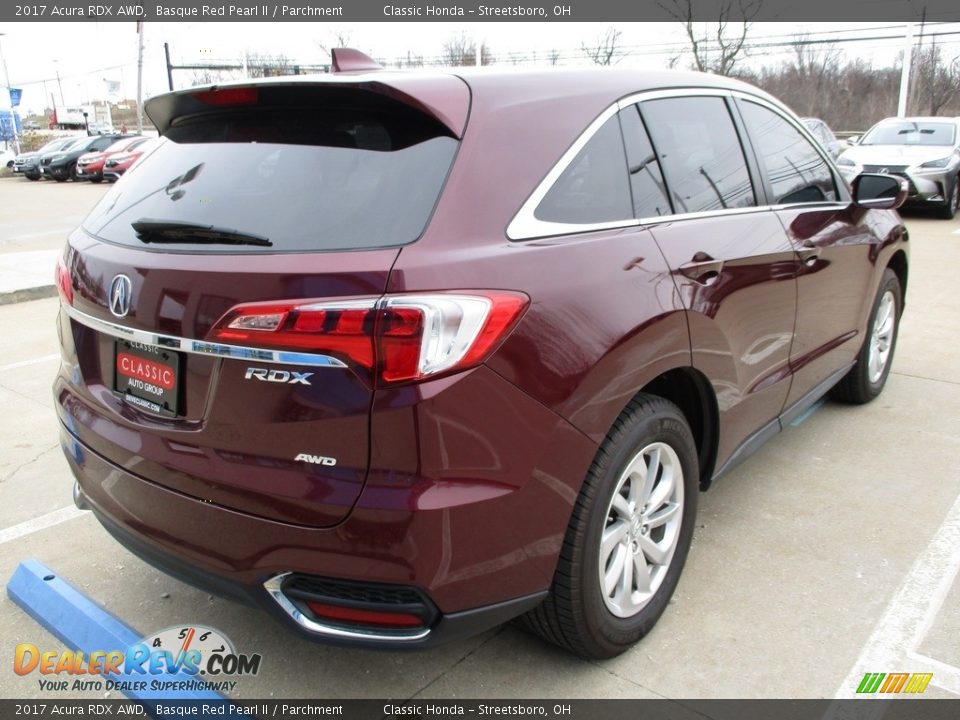 2017 Acura RDX AWD Basque Red Pearl II / Parchment Photo #7