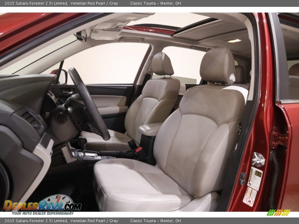 2015 Subaru Forester 2.5i Limited Venetian Red Pearl / Gray Photo #5