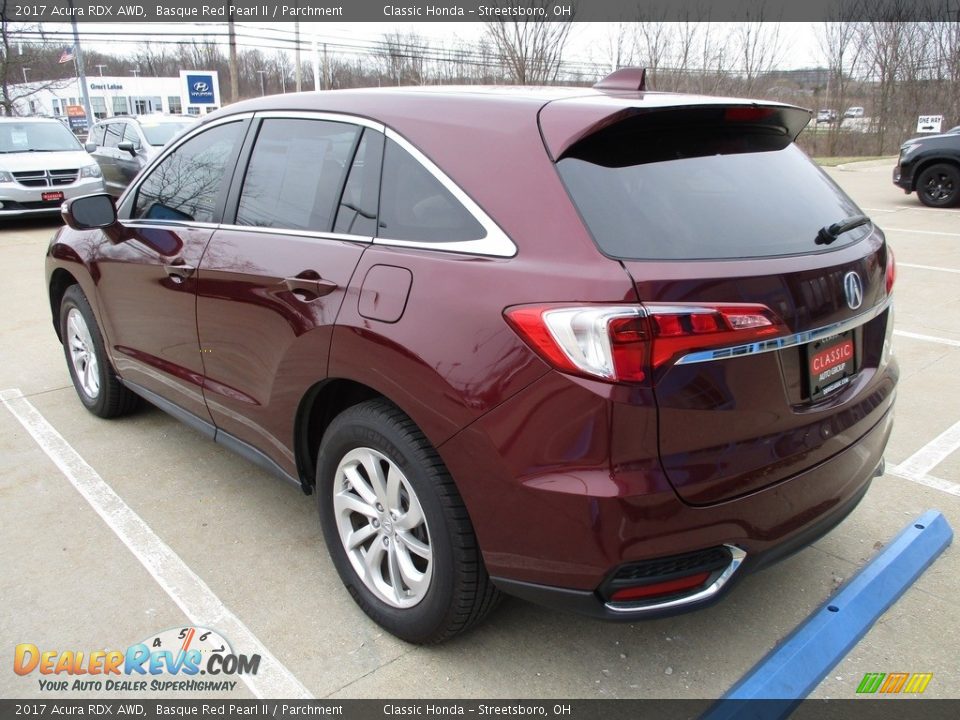 2017 Acura RDX AWD Basque Red Pearl II / Parchment Photo #9