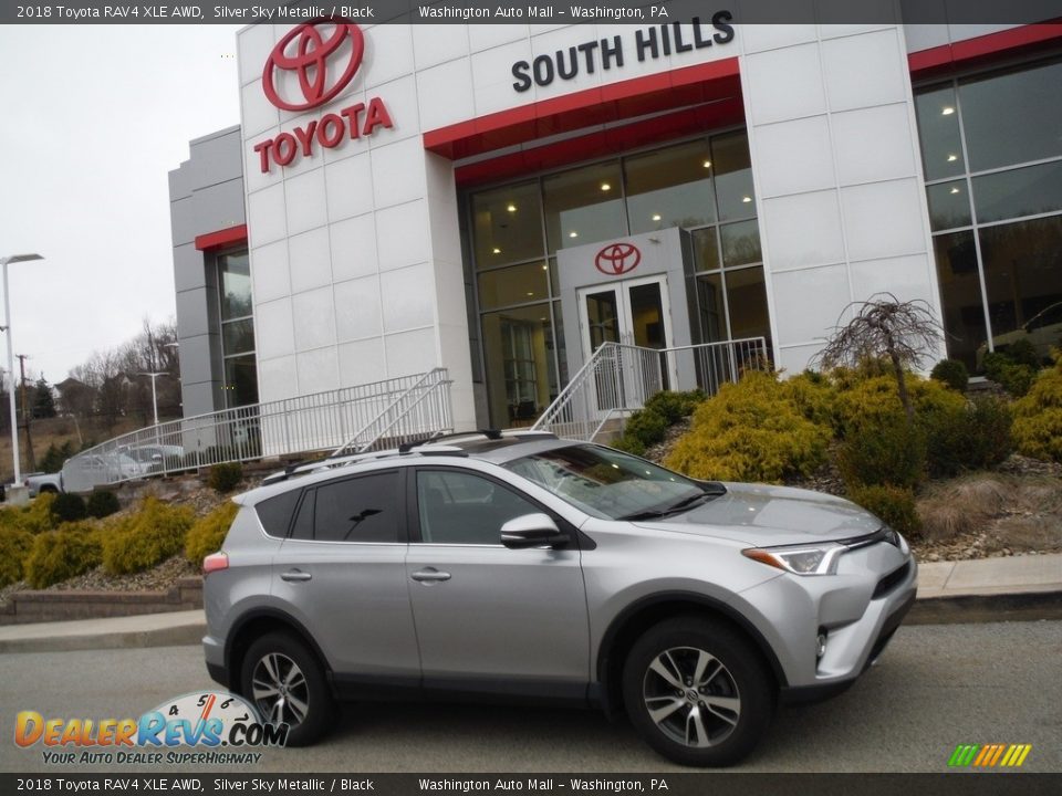 2018 Toyota RAV4 XLE AWD Silver Sky Metallic / Black Photo #2