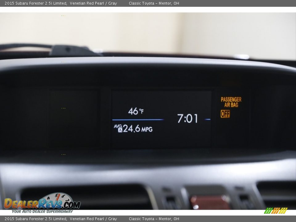 2015 Subaru Forester 2.5i Limited Venetian Red Pearl / Gray Photo #10