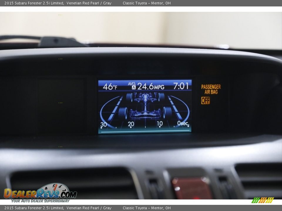 2015 Subaru Forester 2.5i Limited Venetian Red Pearl / Gray Photo #11