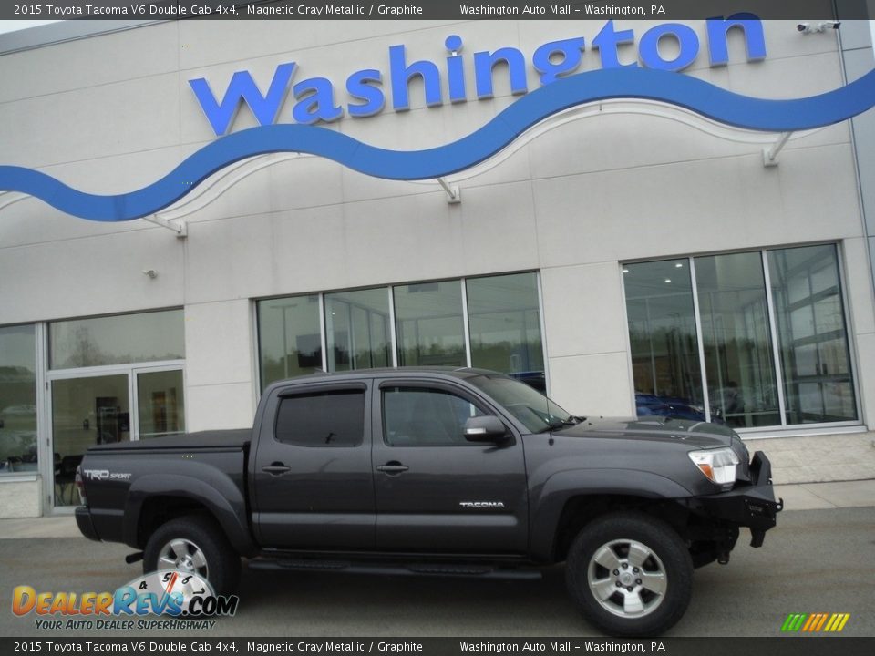 2015 Toyota Tacoma V6 Double Cab 4x4 Magnetic Gray Metallic / Graphite Photo #2