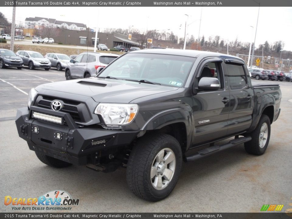 2015 Toyota Tacoma V6 Double Cab 4x4 Magnetic Gray Metallic / Graphite Photo #8