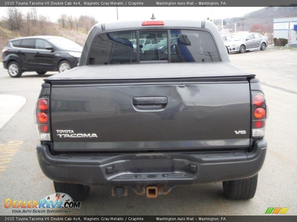 2015 Toyota Tacoma V6 Double Cab 4x4 Magnetic Gray Metallic / Graphite Photo #13