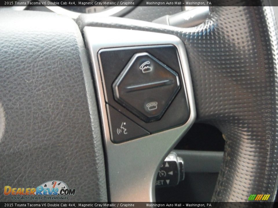 2015 Toyota Tacoma V6 Double Cab 4x4 Magnetic Gray Metallic / Graphite Photo #26