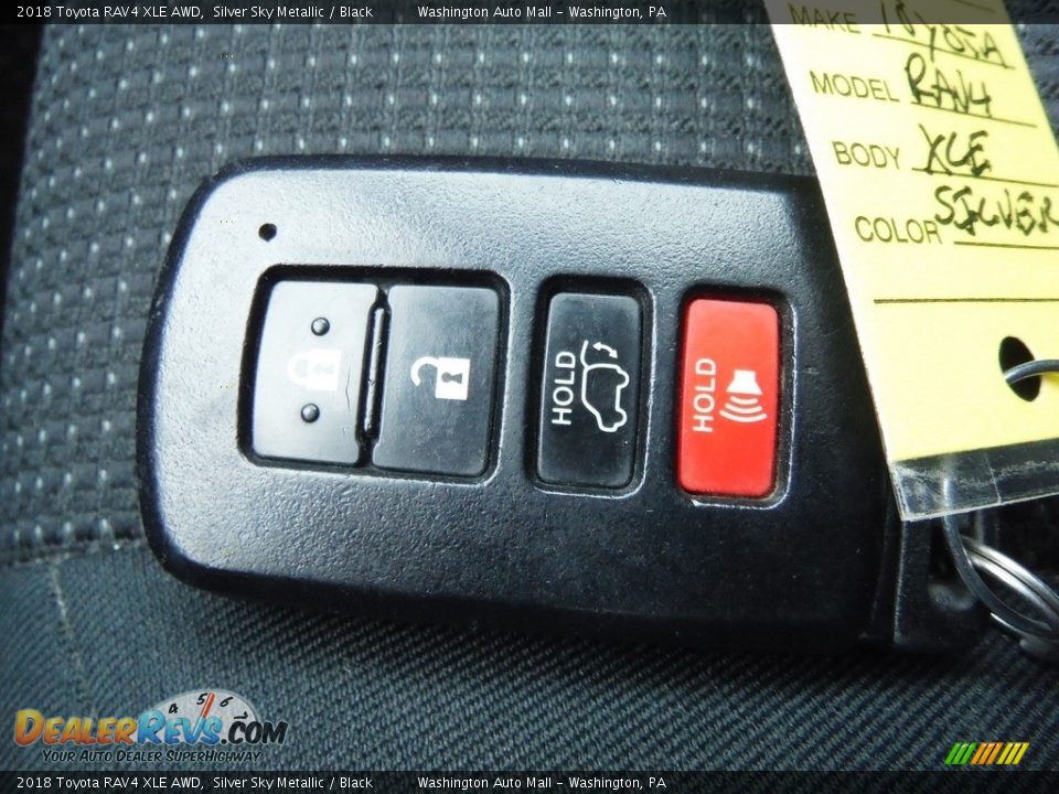 2018 Toyota RAV4 XLE AWD Silver Sky Metallic / Black Photo #28