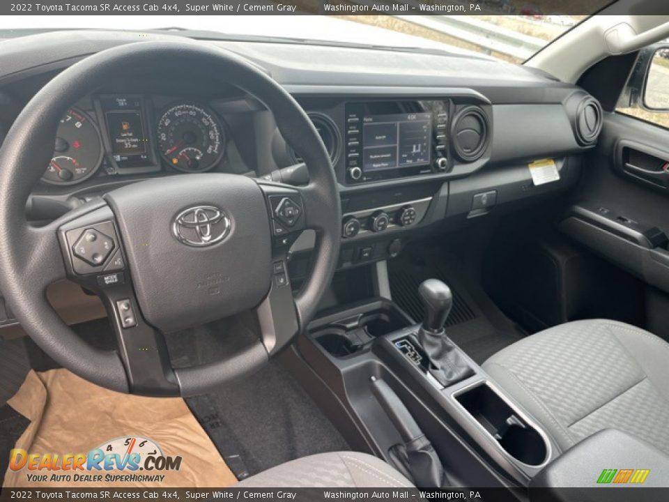 Cement Gray Interior - 2022 Toyota Tacoma SR Access Cab 4x4 Photo #3