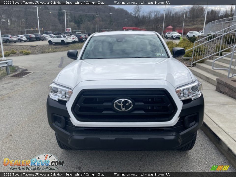 2022 Toyota Tacoma SR Access Cab 4x4 Super White / Cement Gray Photo #6