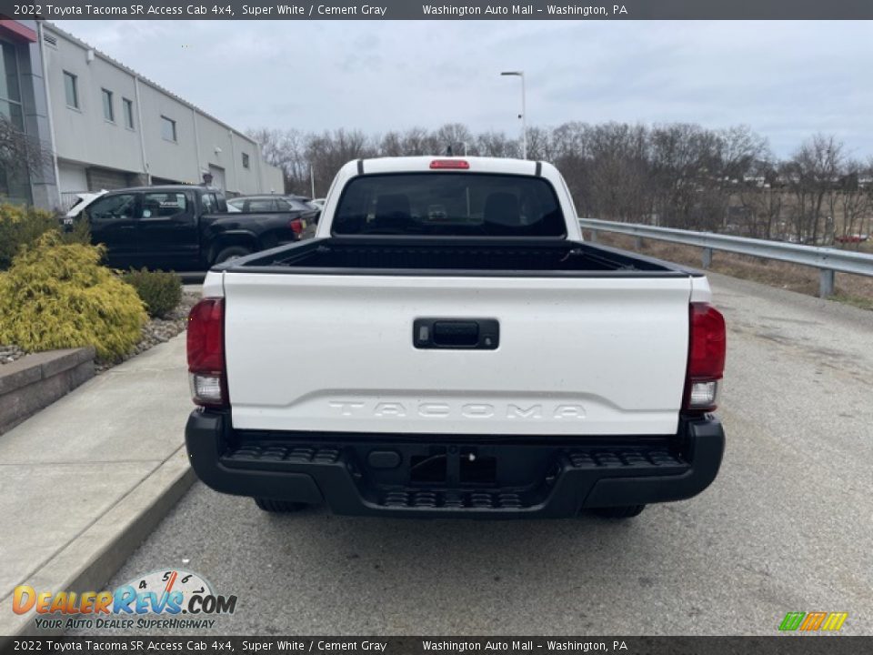 2022 Toyota Tacoma SR Access Cab 4x4 Super White / Cement Gray Photo #8